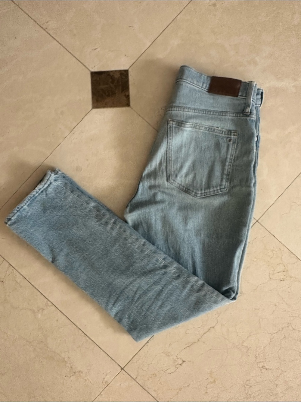 Womens Light Blue Slim Fit Jeans